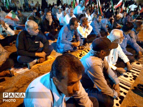 حماسه‌ای دیگر در شهرستان کهنوج با حضور مردم 