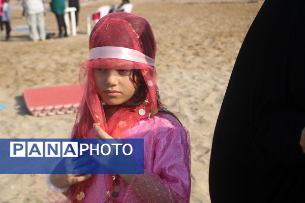 جشنواره بازی و ورزش های همگانی در ساحل بوشهر