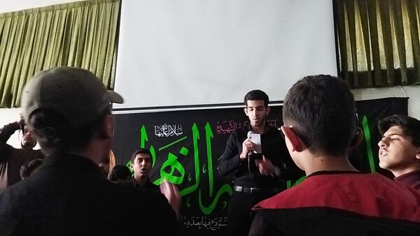 عزاداری شهادت حضرت فاطمه زهرا (س) و قرائت زیارت عاشورا در دبیرستان شاهد ابوذر غفاری 