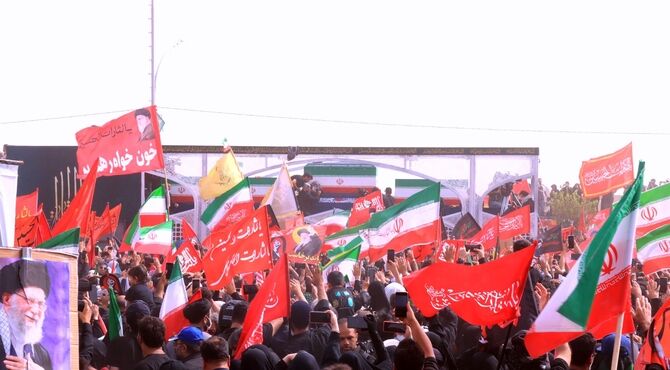 بدرقه تاریخی پیکر رهبر شهید از جمکران تا حرم کریمه اهل بیت(س)