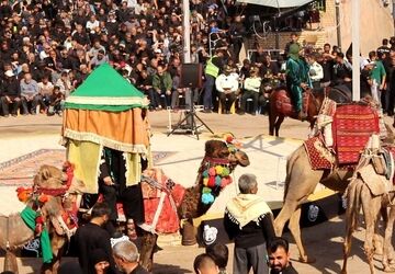 مراسم عزاداری عاشورای حسینی در روستای فدیشه شهرستان نیشابور 