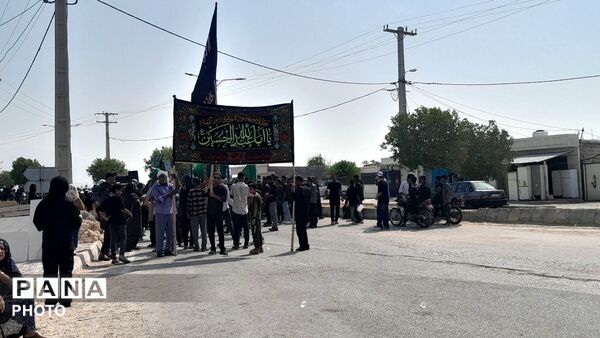 برگزاری دسته عزاداری اباعبدالله الحسین (ع) در رضوان