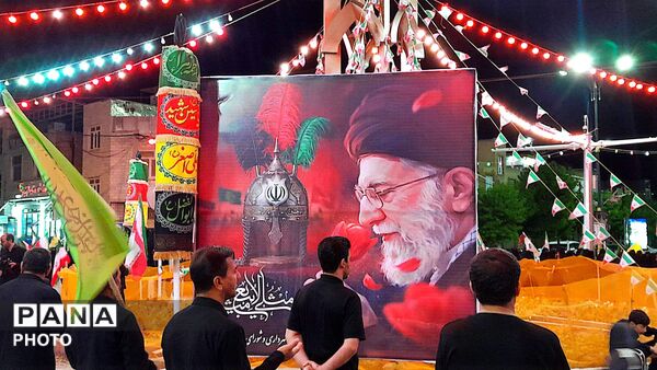 مراسم عزاداری شب های دهه اول محرم در شهرستان درگزین با حضور عزاداران شهر شاهنجرین