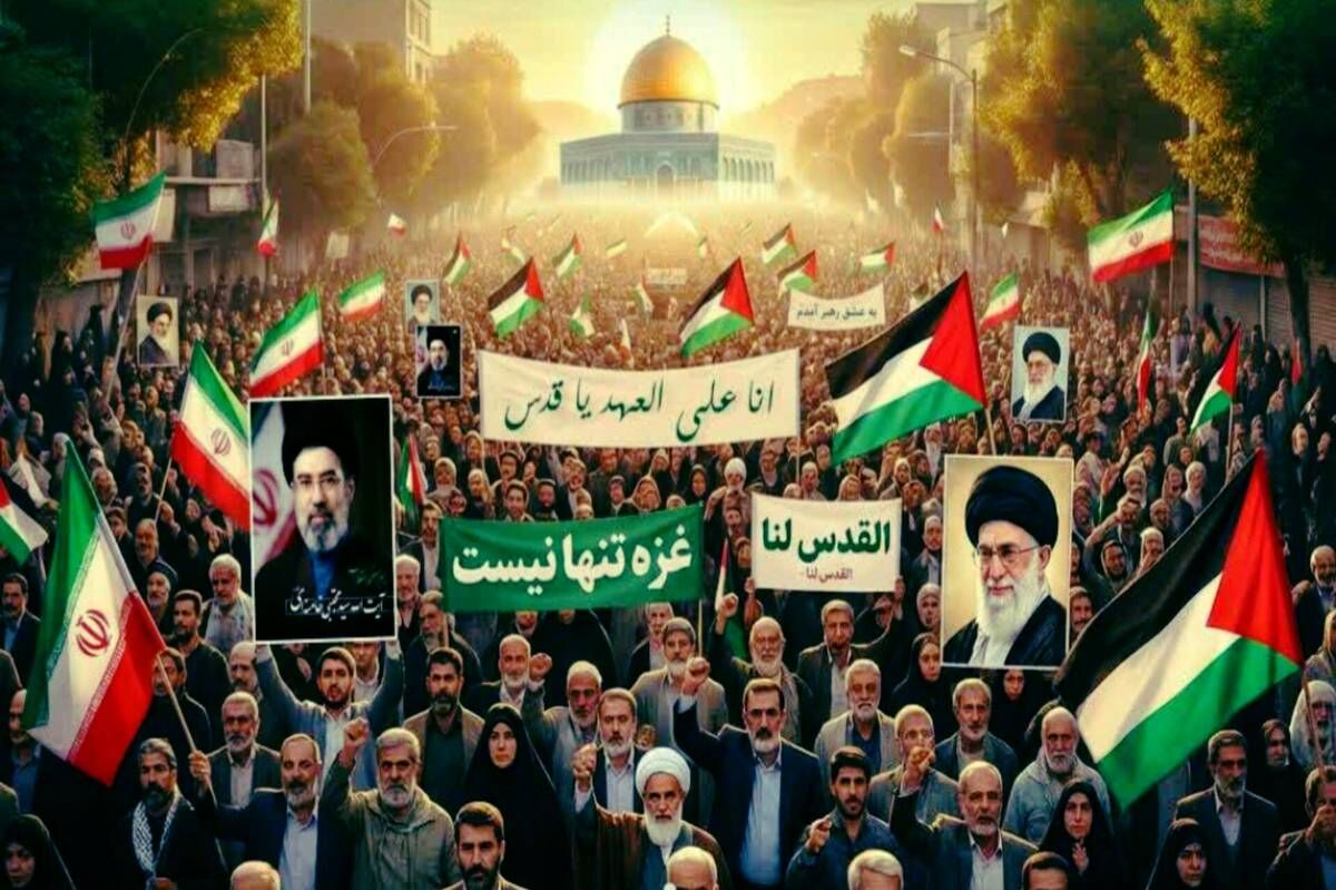 متفاوت‌ترین روز قدس انقلاب؛ وقتی میدان و مردم هم‌زمان فریاد می‌زنند