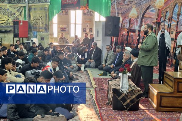 بدرقه کاروان راهیان نور دانش‌آموزی شهرستان پردیس