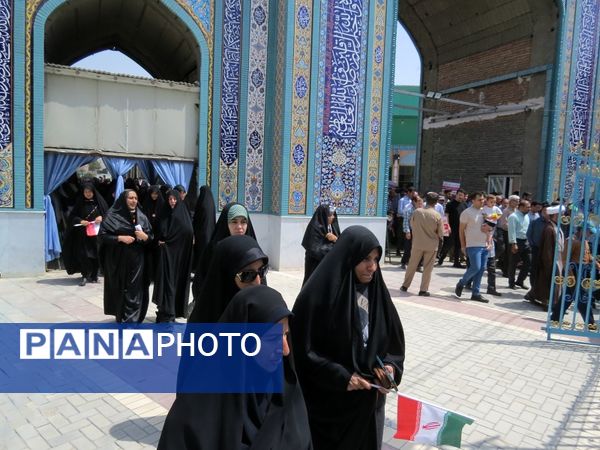 حضور پرشور مردم شهرستان بجنورد در راهپیمایی حمایت از غزه 