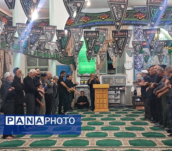 عزاداری شب‌های محرم در مسجد صاحب الزمان آشخانه 