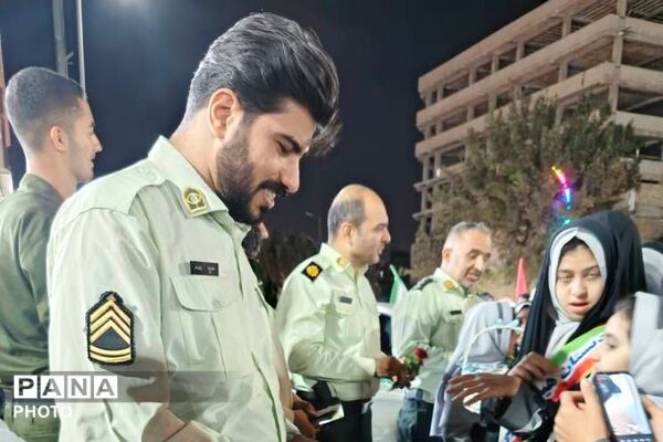 تقدیر از زحمات نیروهای خدوم انتظامی در میدان شهرری 