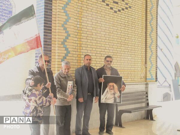 دسته عزاداری اربعین شهادت رهبر معظم انقلاب و دانش‌آموزان شهید میناب در شهرکیان