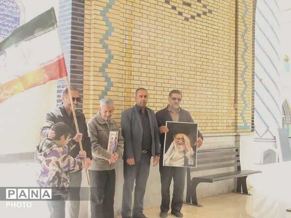 دسته عزاداری اربعین شهادت رهبر معظم انقلاب و دانش‌آموزان شهید میناب در شهرکیان