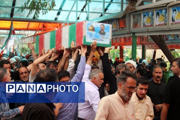 تشییع پیکرهای مطهر شهدای حملات رژیم صهیونیستی در قم