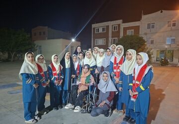 دبستان خاندان سلمان زارچ میزبان دانش آموز جانباز مدرسه شجره طیبه میناب