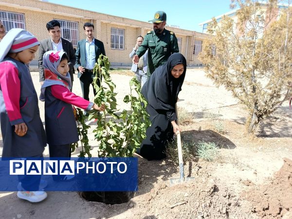 نهال‌های مهر در خاک دبستان ام‌السلمه جاجرم