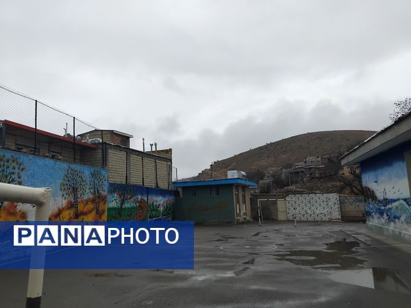 چشم‌انداز میانکوه در باران