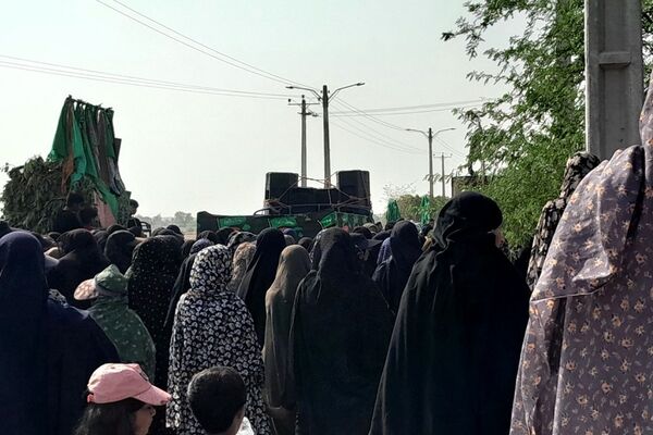 برگزاری دسته عزاداری اباعبدالله الحسین (ع) در رضوان