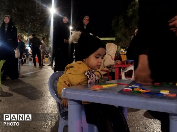 بازی و سرگرمی کودکان در موکب فرهنگیان نیشابور