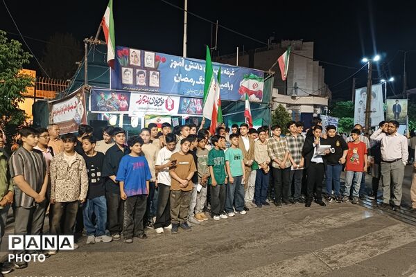از تفسیر نهج‌البلاغه تا شورِ رجزخوانی، ضیافت دانش‌آموزان مدرسه نمونه رشد در موکب آموزش و پرورش