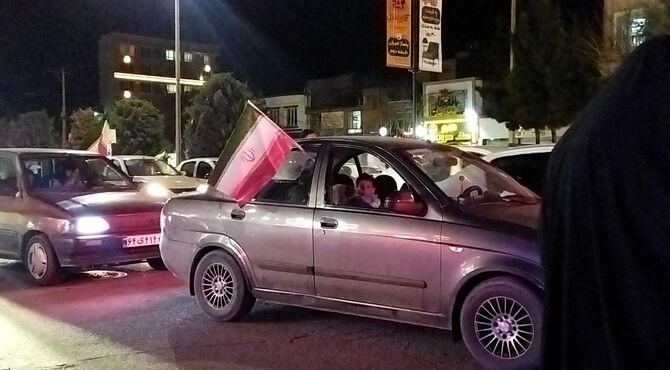 گذری بر رژه ماشینی نیشابور در دومین روز از سال ۱۴۰۵