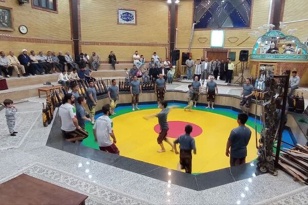 آئین گرامیداشت روز ورزش پهلوانی و زورخانه ای در زورخانه باب الحوائج کهریزک