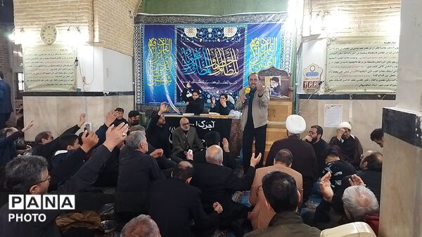 عزاداری مردم نیشابور برای شهادت رهبر عزیز انقلاب اسلامی 