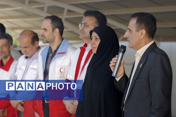 مانور تخلیه، امداد و نجات مصدوم اضطراری در دانشگاه فرهنگیان استان گلستان