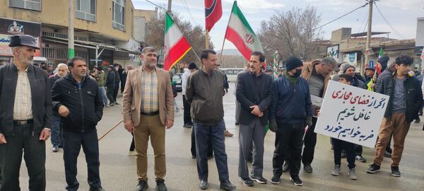 شرکت مردم شهید پرور شهرستان شیروان در راهپیمایی ۲۲ بهمن