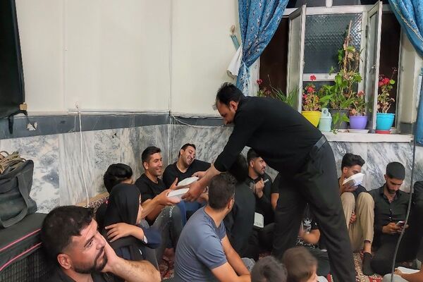 مراسم عزاداری شب تاسوعای حسینی در مسجد جامع شهر بار