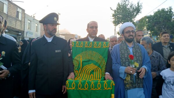 استقبال از خادمین حرم علی بن موسی الرضا در بن 