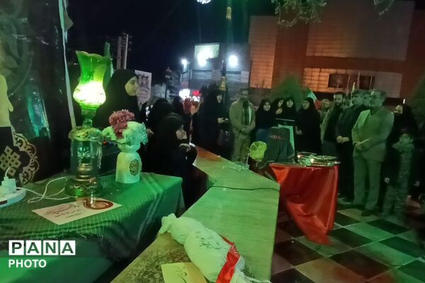 مراسم چهلمین روز شهادت دانش آموزان مدرسه شجره طیبه میناب در پردیس