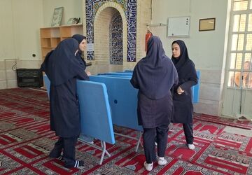 مراسم غبارروبی نمازخانه دبیرستان هیأت امنایی پویش ناحیه سه  شیراز