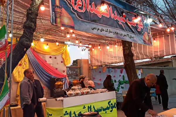 برپایی موکب به‌مناسبت جشن‌های حضور تا ظهور در آباده