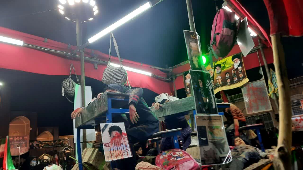 چهلم دانش آموزان میناب در حسینیه شاه ولی تفت