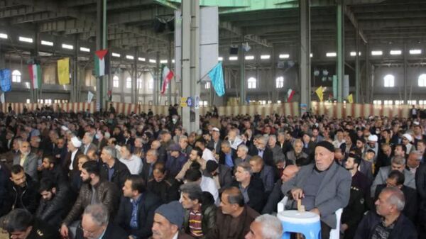 اقامه نماز جمعه روز جهانی قدس در شهرستان سمنان 
