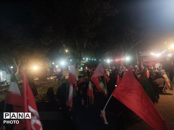 مراسم گرامیداشت هفته دفاع مقدس در میدان حافظ شهرستان نیشابور 
