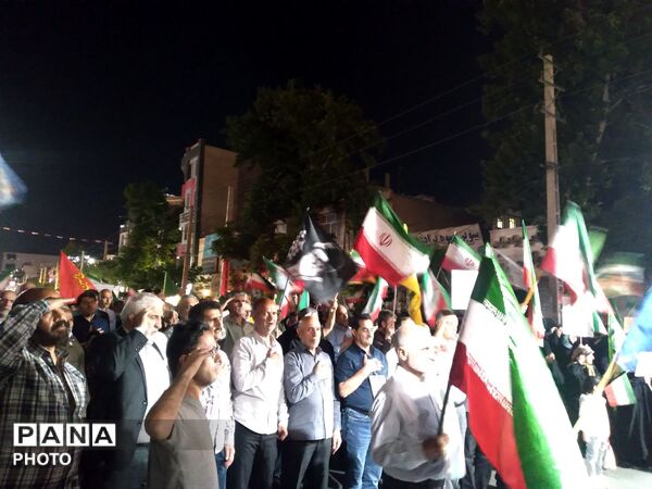 نودویکمین شب تجمعات مردمی در شهر هشتگرد 