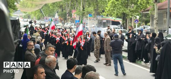 رژه باشکوه دختران معصومی شهرستان گرگان