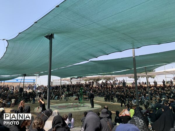 مراسم تاسوعای حسینی در روستای حصارسرخ