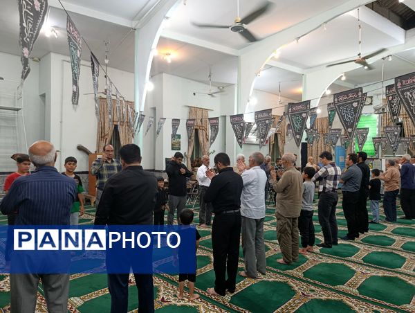 عزاداری سالروز شهادت امام حسن عسکری (ع) در مسجد صاحب‌الزمان آشخانه