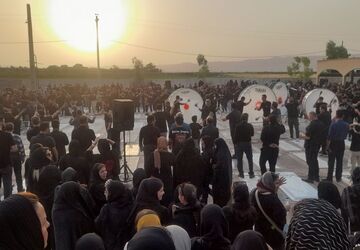 عزاداری هیئت جان‌نثاران روستای غیاث‌آباد شهرستان گرمسار در تاسوعای حسینی