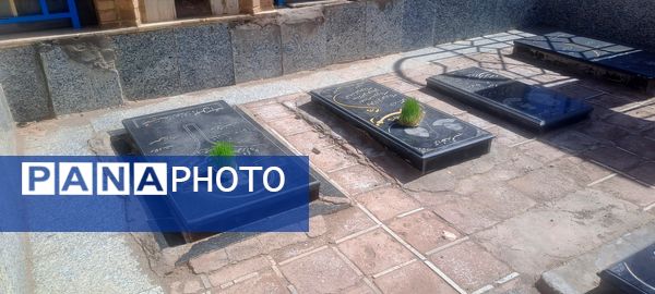 دلتنگی و حضور مردم روستای حسن آباد بلهر بر سر مزار شهیدان و عزیزانشان  