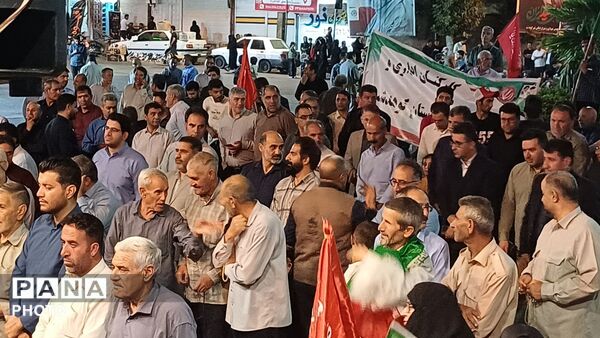 تداوم حضورحماسی مردم وفرهنگیان شهرستان کوهدشت در اجتماعات شبانه