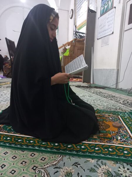 حس و حال معنوی دانش‌آموزان ابرکوهی در اعتکاف