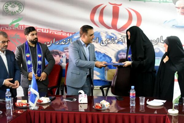 آیین تکریم و معارفه سرپرست سازمان دانش‌آموزی مازندران 