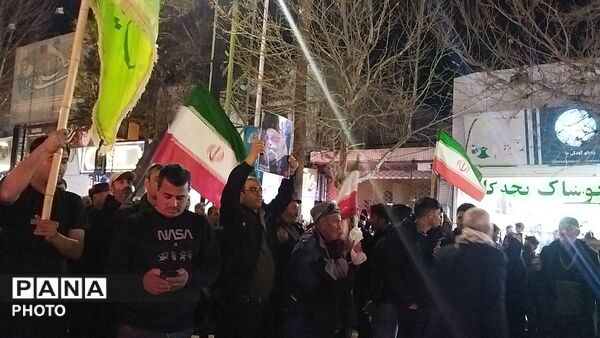 عزاداری های خیابانی در شب شانزدهم شهادت رهبر معظم انقلاب اسلامی در نیشابور 