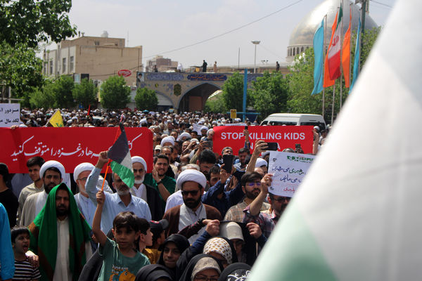 اعلام انزجار مردم قم از جنایات رژیم صهیونیستی در جمعه خشم