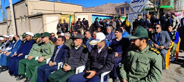 آیین گلباران تمثال امام خمینی(ره) در شهرستان کوهسرخ