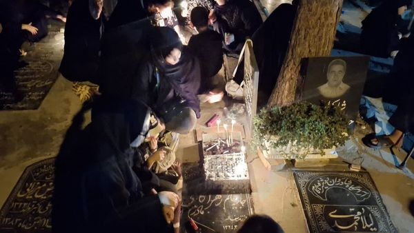 مراسم شام غریبان در روستای وشنوه قم