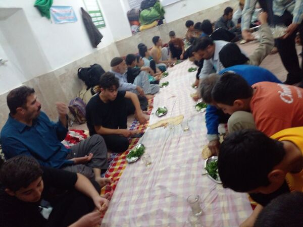 مراسم اعتکاف در مسجد روستای مهدی آباد