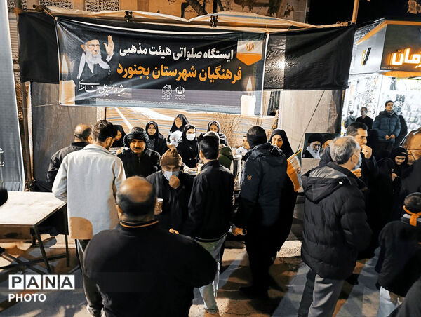حضور ملت غیور بجنورد در شهرستان بجنورد  پی شهادت رهبر انقلاب 