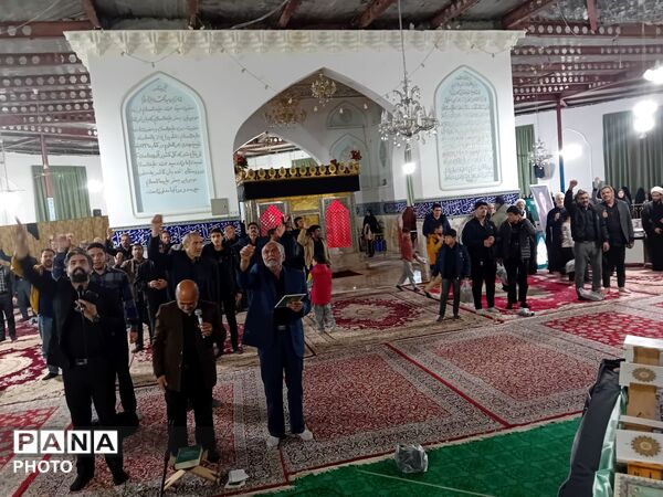 عزاداری احیای بیست و سوم در امامزاده سید محمد کاشمر